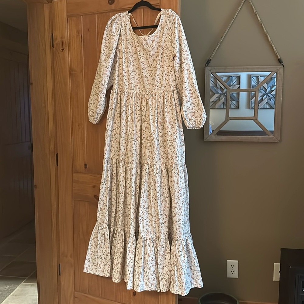 Free People floral long sleeve dress - cottagecore, sz 10